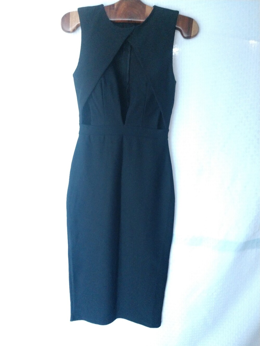 Missguided Sexy Cutout Dress Bodycon Black Cocktail Size 4 Chest 30"
